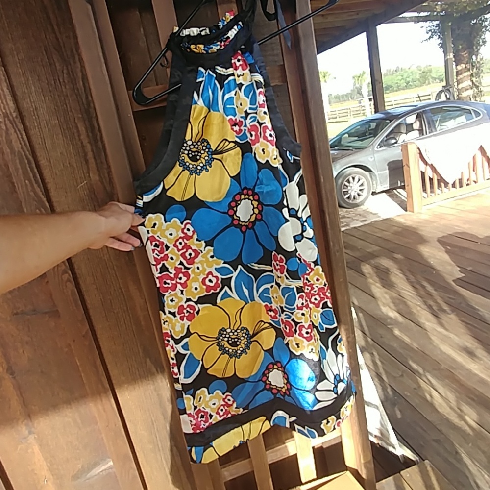 🌟Short shoulder tied Rampage dress